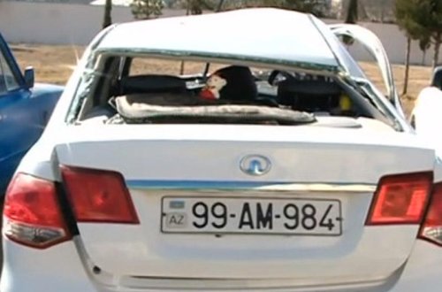 Bacısı ilə yeyib-içib qəza törədən sərxoş qadın sürücü öldü - VİDEO