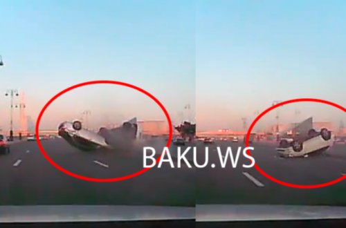 Bakıda iki maşının aşdığı dəhşətli QƏZA - VİDEO