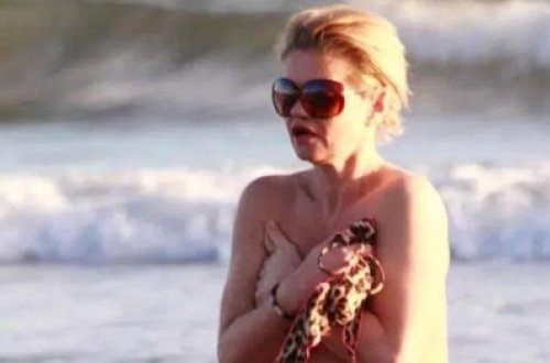 İTV-nin 42 yaşlı ulduzu çimərlikdə biabır oldu - FOTO