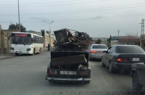 Bakıda bu avtomobil görənləri heyrətləndirdi – FOTOLAR