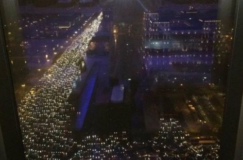 Bakıda sonu görünməyən tıxac – FOTO