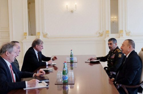 Prezident İlham Əliyev ABŞ-ın Baş Qərargah Rəisləri Komitəsi sədrini qəbul edib