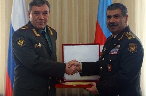 Zakir Həsənov da Valeri Gerasimovla görüşdü