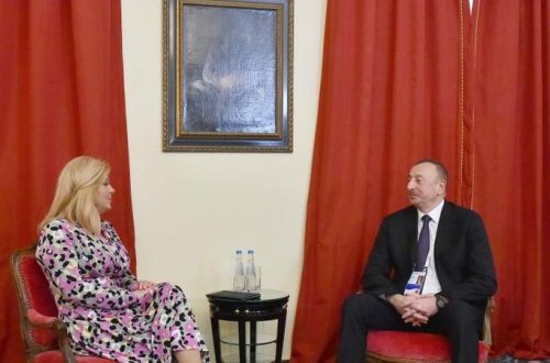 Münxendə Azərbaycan və Xorvatiya prezidentləri görüşdü - FOTOLAR