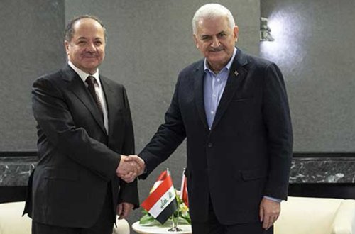 Binəli Yıldırımın Bərzani ilə 40 dəqiqəlik görüşü - Fotolar