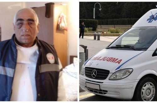 Təcili tibbi yardım stansiyasının əməkdaşını döyüb bu hala saldılar - FOTO