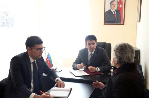 Naqif Həmzəyev Gəncədə seçiciləri qəbul edib - Foto