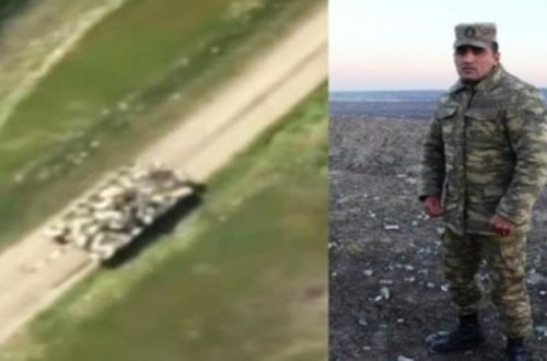 Döyüşə-döyüşə tankları arxasınca apardı, erməni postunu ələ keçirdi - VİDEO