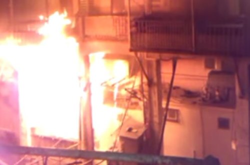 Bakıda DƏHŞƏT: Kişi evi ilə birgə yanıb kül oldu