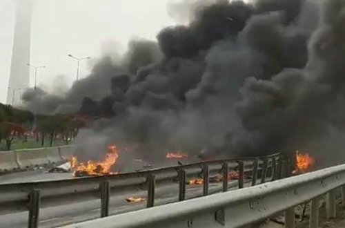 İstanbulda helikopter qəzaya uğradı: 5 nəfər öldü – VİDEO