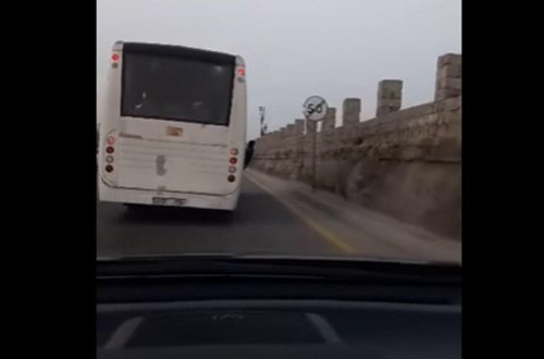 Bakıda sürücü TAMAHI: hər an bədbəxt hadisə ola bilər - VİDEO