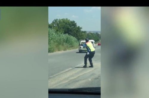 Bütün dünya bu yol polisindən danışır - Belə yol göstərən olmamışdı - VİDEO