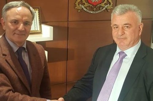 Əflatun Amaşov Gürcüstana səfər edib