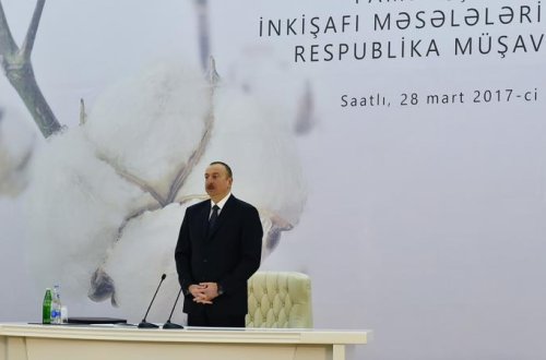 Prezident İlham Əliyevin iştirakı ilə Saatlıda müşavirə keçirilir - FOTOLAR (YENİLƏNDİ)