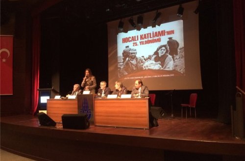 Qənirə Paşayeva İstanbulda Xocalı soyqırımı həqiqətlərindən danışıb