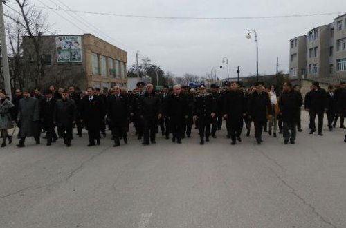 Soyqırım abidəsinə yürüş başladı FOTO