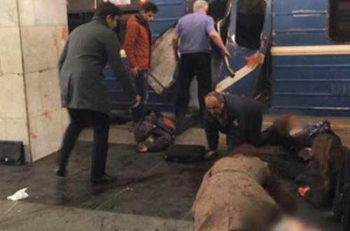 Sankt-Peterburq metrosu belə partladıldı — dəhşətli görüntülər + VİDEO