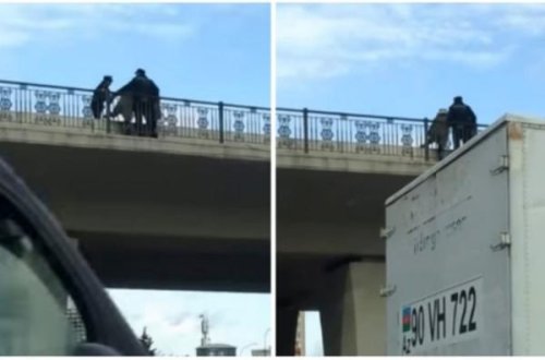 Bakıda iki qadın intihar etmək istədi, polislər... - VİDEO