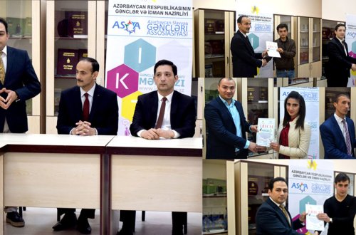 Mingəçevirdə “GƏNCLƏRİN İKT İNKİŞAFI MƏRKƏZİ”nin təqdimatı oldu - GƏNCLƏR və İDMAN NAZİRLİYİNİN DƏSTƏYİ İLƏ+FOTOLAR