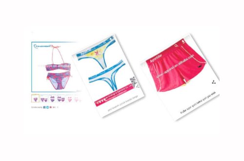 Alış-veriş saytında biabırçılıq: seksual uşaq bikiniləri - FOTO