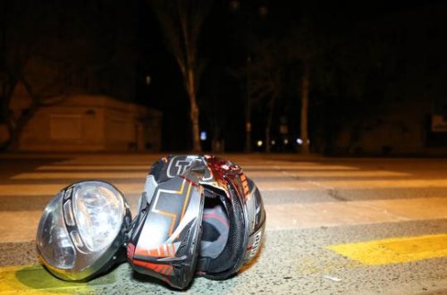 Bakıda piyadanı motosiklet öldürdü - VİDEO