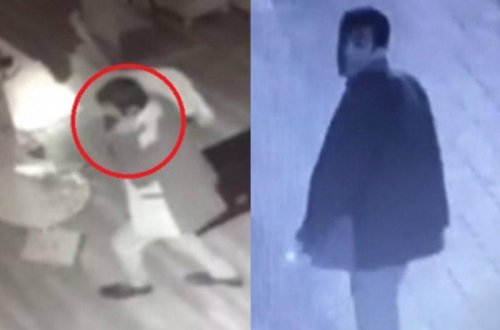 Bakıda qeyri-adi oğurluq - Qulağında telefon gözəllik salonunu soydu - VİDEO