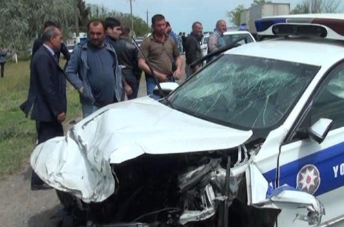 DYP maşını Salyanda dəhşətli QƏZA TÖRƏTDİ: 2 ölü, 5 yaralı - FOTOLAR (YENİLƏNDİ)