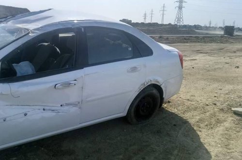 Sürücü təmir gedən yolu səhv saldı: Hövsanda ağır qəzadan FOTOLAR