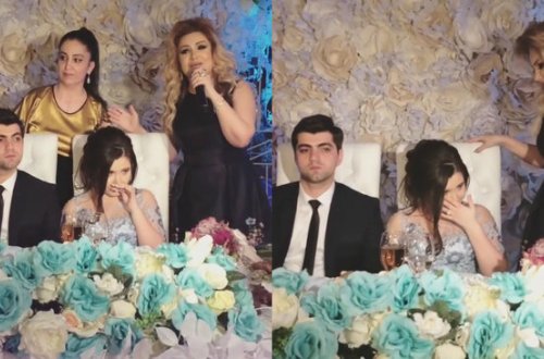 Könül Kərimova qızını nişanında ağlatdı - VİDEOLAR