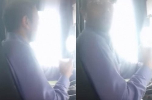 Sürücü çay içə-içə avtobus sürdü - BAKIDA - VİDEO