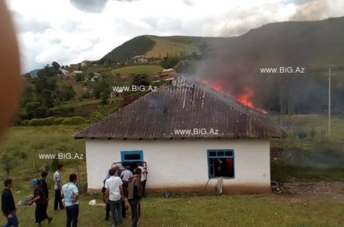 Lerikdə AİLƏ FACİƏSİ: Ev yanıb külə döndü, 3 gəlin... - VİDEO+FOTOLAR