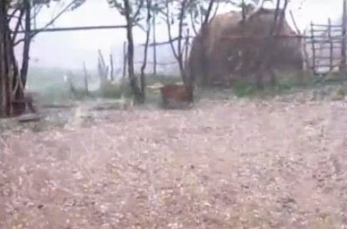 May ayında Azərbaycana şiddətli dolu yağdı - VİDEO