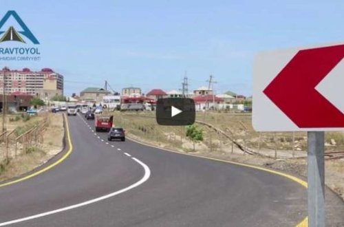 Bakıda daha bir yol təmirdən sonra istifadəyə verildi - VİDEO