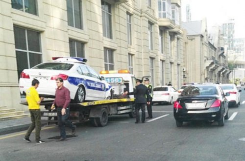 Bakıda yol polisini belə vurdular - Qəzadan REAL VİDEO