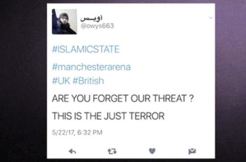 Hamı onun axtarır - Mançester terrorundan əvvəl QORXUNC TVİT - FOTO