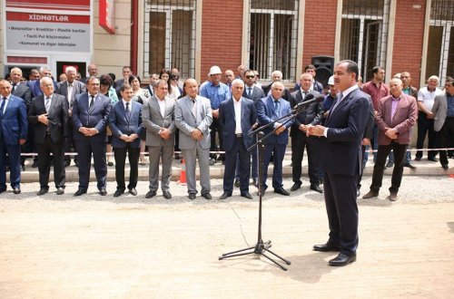 Gəncə şəhərinin içməli su təchizatı və kanalizasiya sistemlərinin yenidən qurulmasının 4-cü mərhələsinin təməli qoyulub