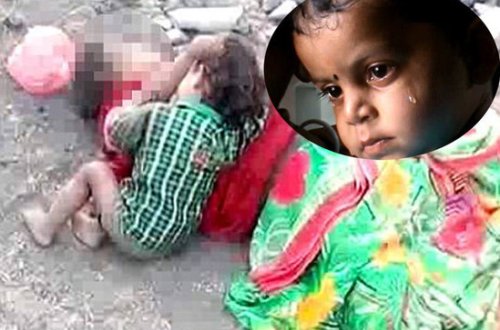 Dünyanı sarsıdan mənzərə - Körpə ölmüş anasının südünü əmdi - VİDEO - FOTOLAR