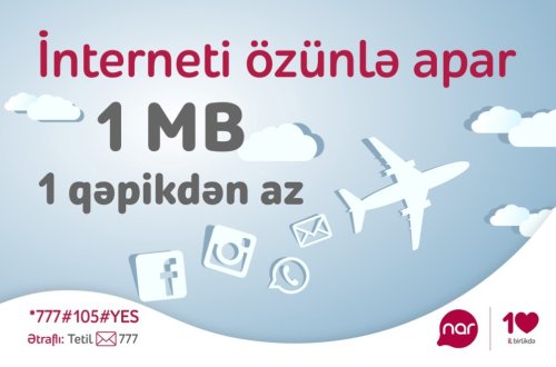 “Nar” rominqdə olanlar üçün əlverişli “Tətil” paketlərini təqdim etdi