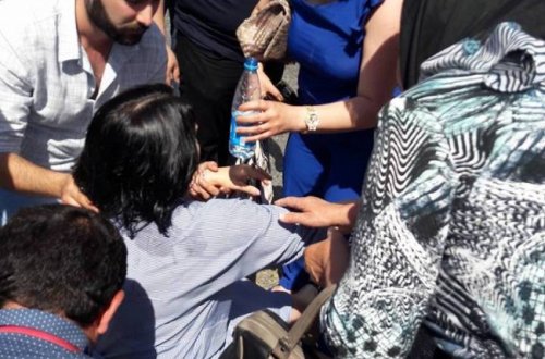 Bakıda sərnişin avtobusları toqquşdu - Yaralananlar var/ FOTO