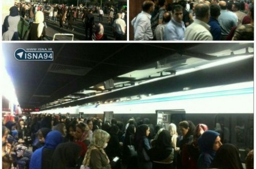 Tehran metrosunda qəza baş verib: 48 sərnişin xəsarət alıb