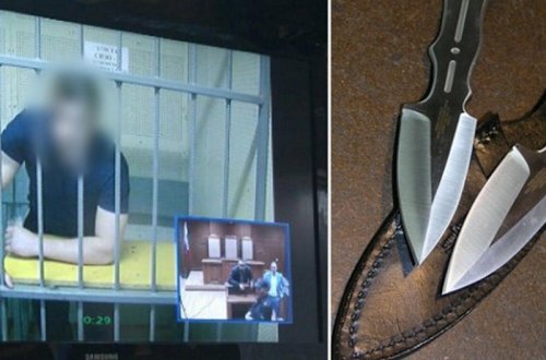 ATA 14 YAŞLI QIZINI ZORLAYANI MƏHKƏMƏ ZALINDA ÖLDÜRDÜ - VİDEO