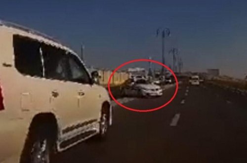 BAKIDA YPX MAŞINI QAYDA POZDU, KAMERAYA DÜŞDÜ - VİDEO