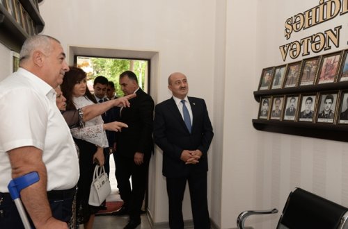 Qarabağ müharibəsi əlilləri, veteranları və şəhid ailələri İctimai Birliyinin Nəsimi rayon Təşkilatının yeni qərargahı istifadəyə verilib