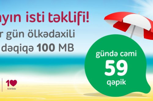 “Nar”-dan “Yay kampaniyası” –  gündə 59 qəpik ödə, 25 dəqiqə və 100 Mb internet trafiki qazan!