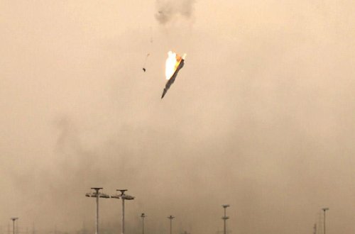 AMERIKALILAR BƏŞƏR ƏSƏDIN HƏRBI TƏYYARƏSINI VURDU