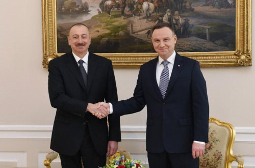 Azərbaycan və Polşa prezidentlərinin təkbətək görüşü olub - YENİLƏNİB - FOTO