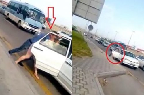 Bakıda biabırçılıq: Qadını çığırda-çığırda maşına mindirdilər – VİDEO