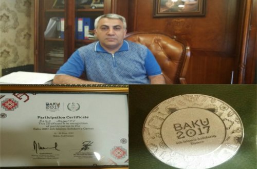 Azad Rəhimov federasiyanın vitse-prezidentini mükafatlandırdı-FOTOLAR