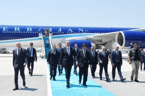 İlham Əliyev Türkiyəyə gedib - FOTOLAR