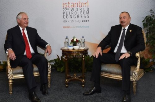 İlham Əliyev ABŞ-ın dövlət katibinə Ermənistanın Alxanlıdakı son təxribatı haqda məlumat verib